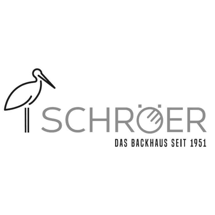 Logo von Schröer - Das Backhaus seit 1951 mit stilisiertem Storch
