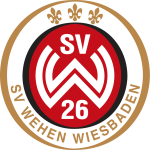 Logo des SV Wehen Wiesbaden - SV 26 mit 3 stilisierten Lilien